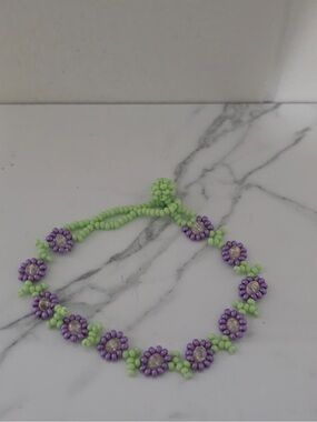 Huichol Beaded Flower Bracelet